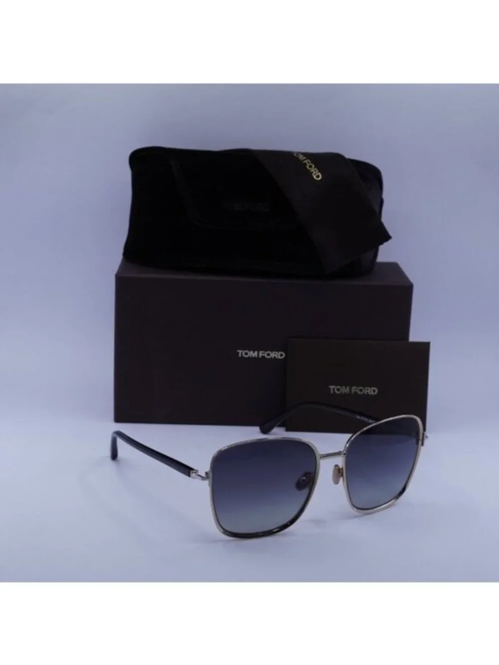 Tom Ford Fern FT1029 28D Square Sunglasses – Rose Gold/Smoke Polarized